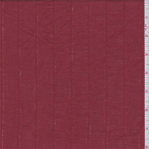 Brick Red Stripe Linen