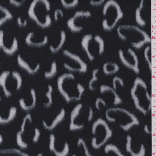 Black/White Polar Fleece