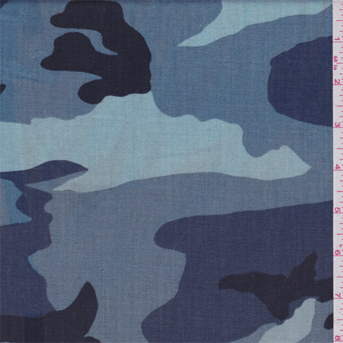 camouflage denim fabric