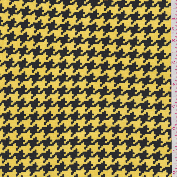 Yellow Houndstooth Double Knit 26477