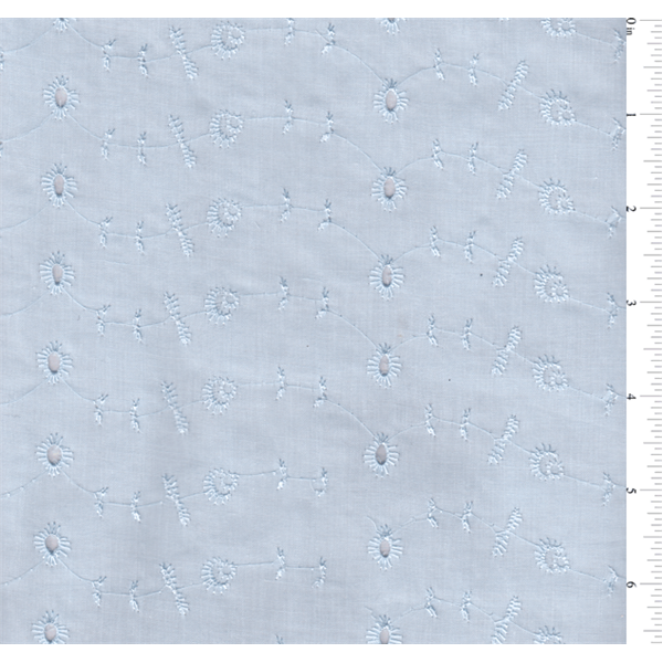 *1 3/4 YD PC--Blue Eyelet