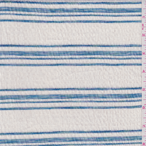 Ivory Stripe Gauze Knit 31080 Fashion Fabrics