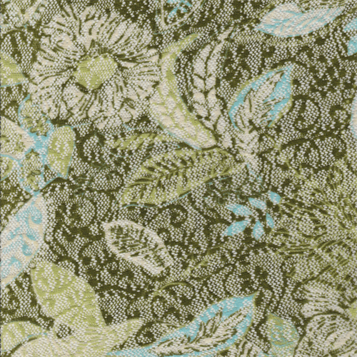 Green Floral Stretch Lace
