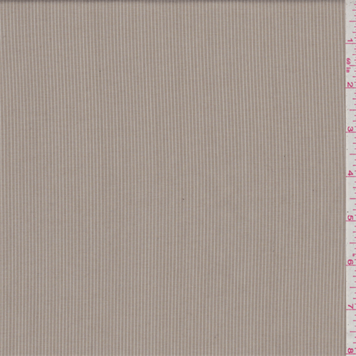 Taupe/Beige Stripe Poplin