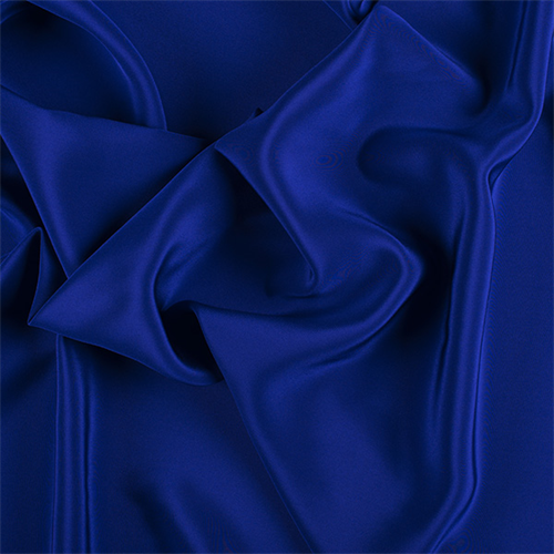 Blue Silk Crepe de Chine