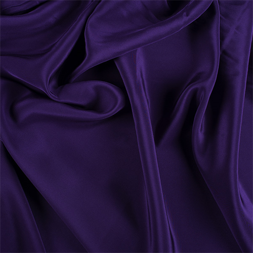Purple Silk Crepe de Chine