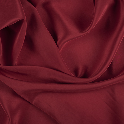 Red Silk Crepe de Chine