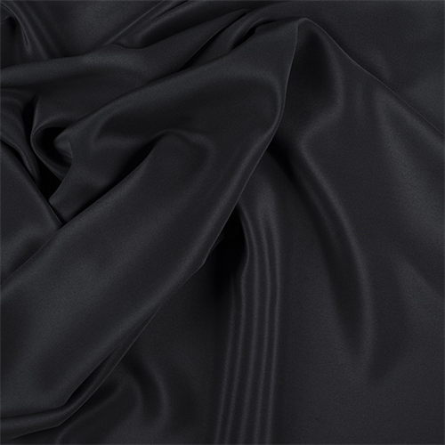 Black Silk Crepe de Chine