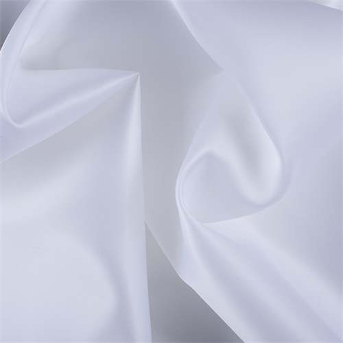 White Silk Satin Organza
