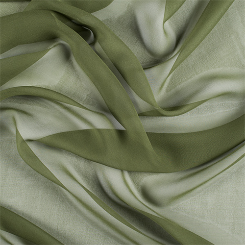 Grass Green Silk Chiffon
