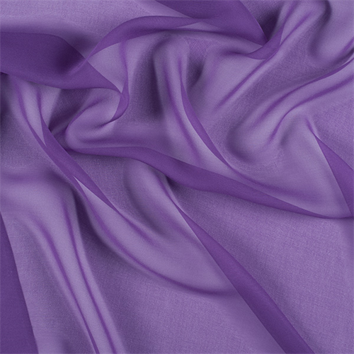 Violet Purple Silk Chiffon