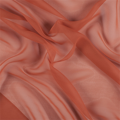 Orange Silk Chiffon