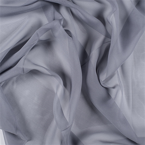 Gray Silk Chiffon