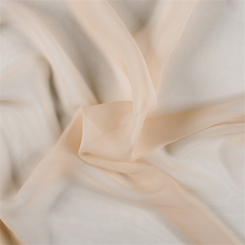 Bisque Wide Silk Chiffon