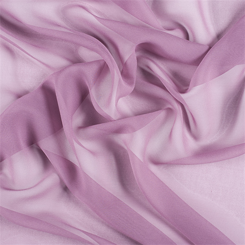 Mauve Wide Silk Chiffon