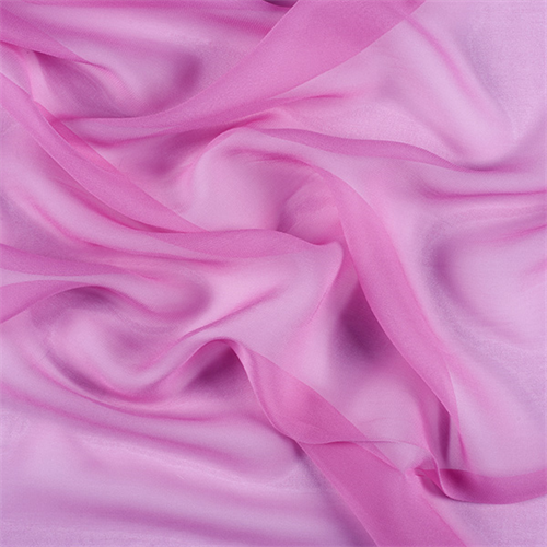 Hot Pink Wide Silk Chiffon