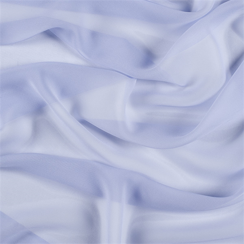 Light Blue Wide Silk Chiffon