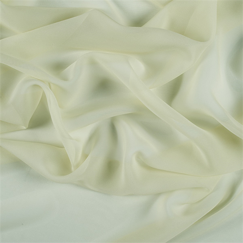Pale Green Wide Silk Chiffon