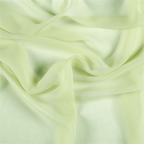 Peridot Wide Silk Chiffon
