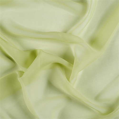 Light Lime Wide Silk Chiffon
