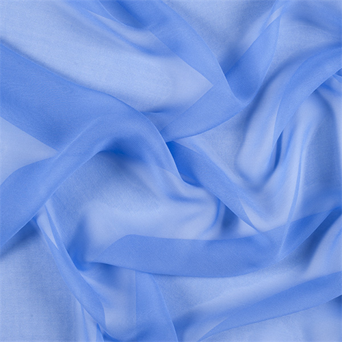Periwinkle Wide Silk Chiffon