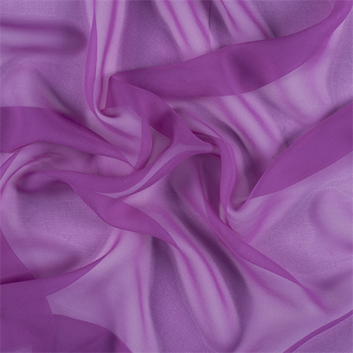 Magenta Wide Silk Chiffon