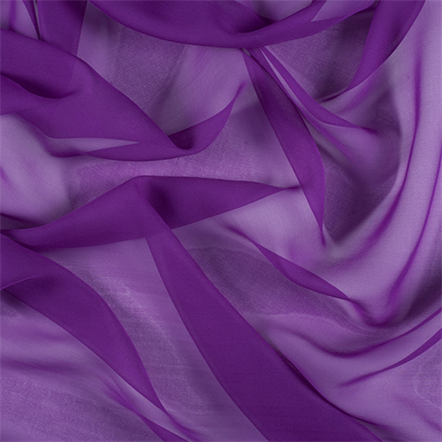 Grape Wide Silk Chiffon
