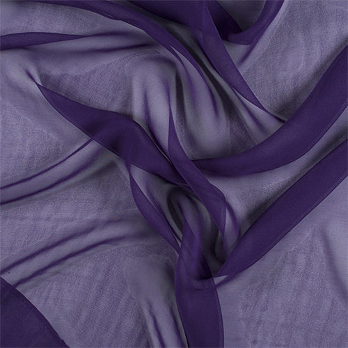Purple Wide Silk Chiffon
