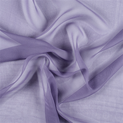 Amethyst Wide Silk Chiffon
