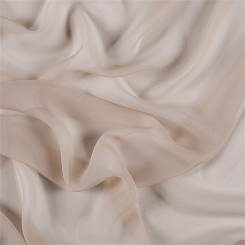 Camel Wide Silk Chiffon