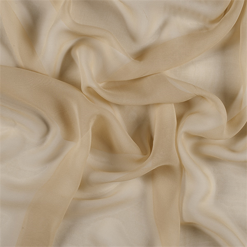 Gold Wide Silk Chiffon