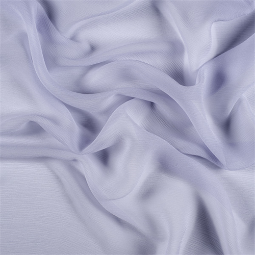 Light Blue Crinkled Silk Chiffon