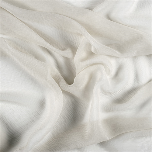 Pale Sage Crinkled Silk Chiffon