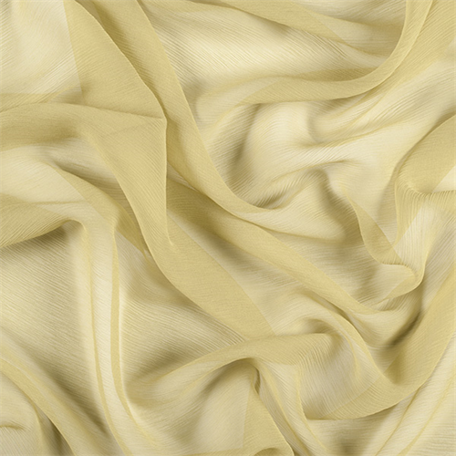 Pale Green Crinkled Silk Chiffon