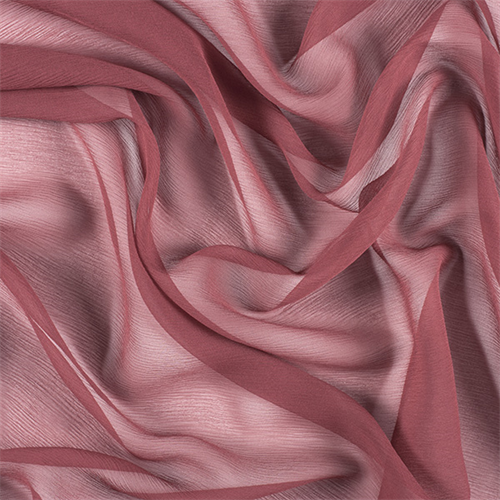 Copper Crinkled Silk Chiffon