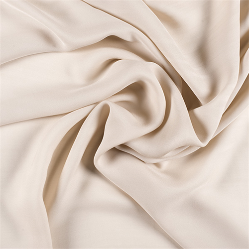 Beige Silk Double Georgette