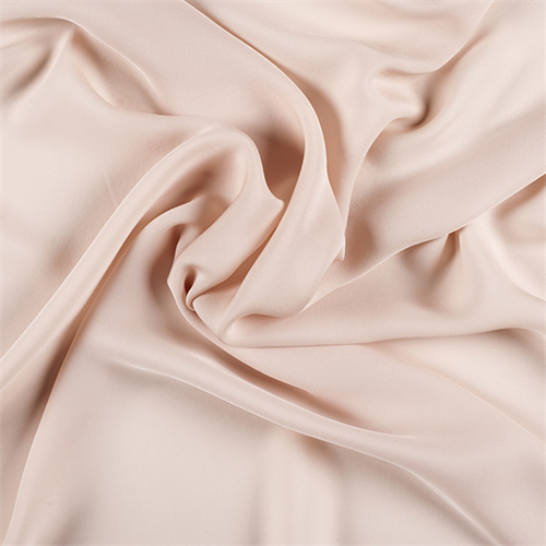 Pale Peach Silk Double Georgette