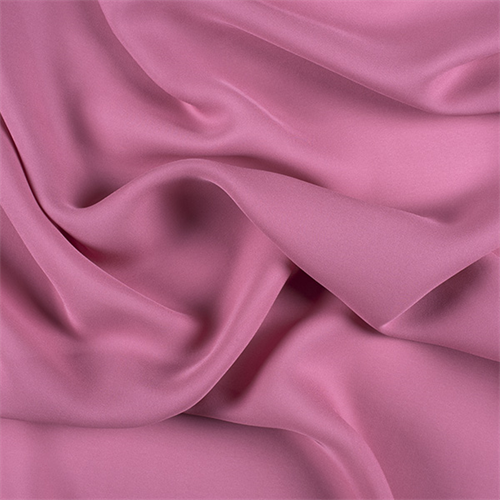 Carnation Pink Silk Double Georgette
