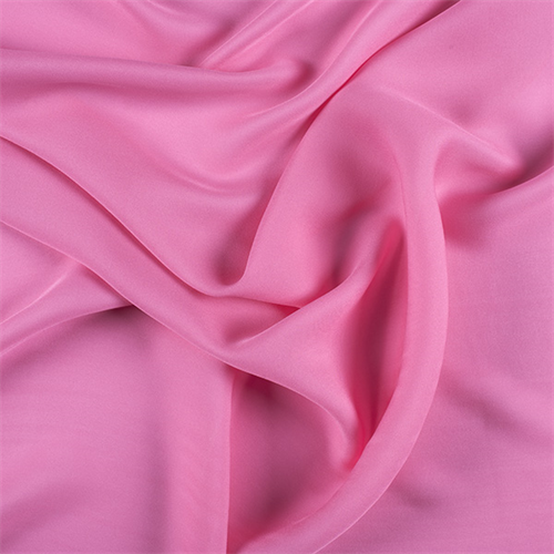 Hot Pink Silk Double Georgette