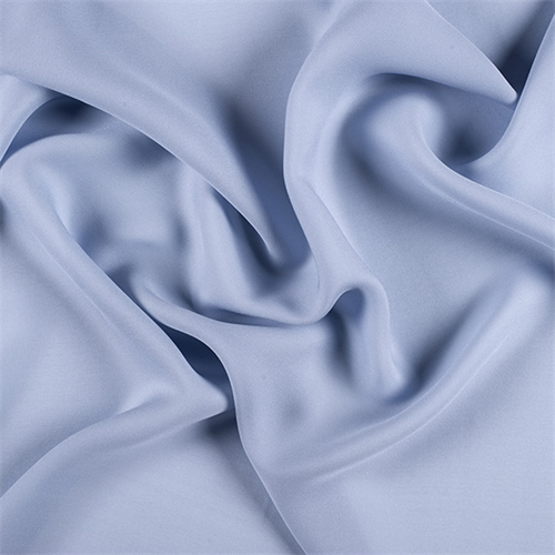 Steel Blue Silk Double Georgette