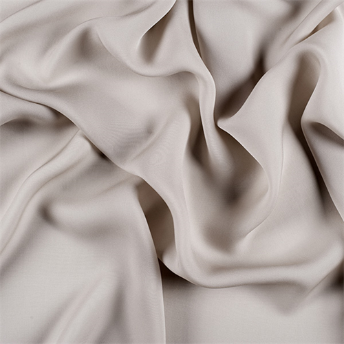 Light Taupe Silk Double Georgette