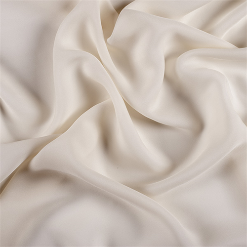 Pale Yellow Silk Double Georgette