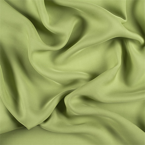 Apple Green Silk Double Georgette
