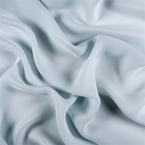 Pale Blue Silk Double Georgette