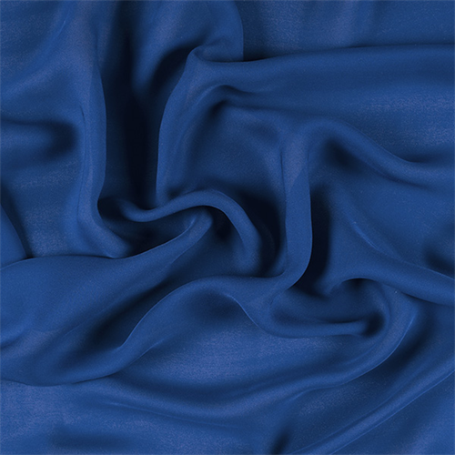 Dark Blue Silk Double Georgette