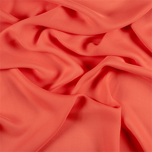 Tangerine Silk Double Georgette