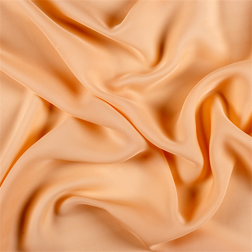 Peach Silk Double Georgette