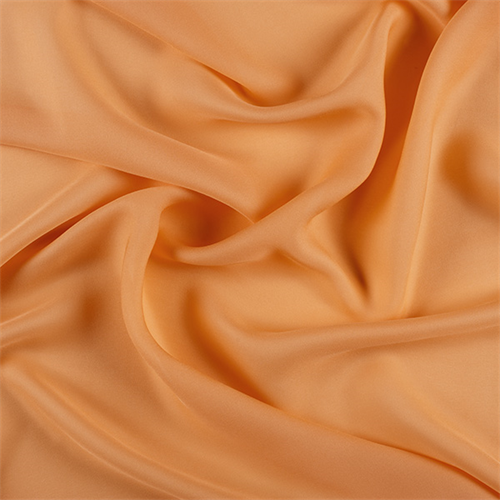 Light Orange Silk Double Georgette