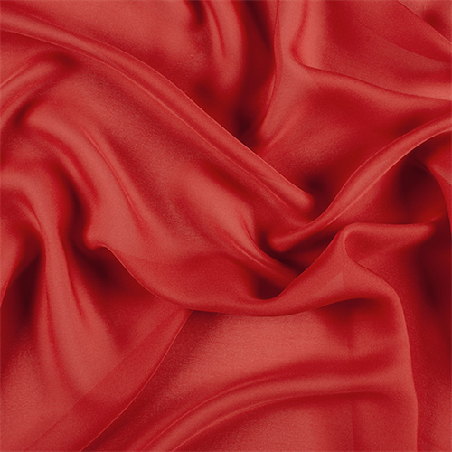 Red Silk Double Georgette