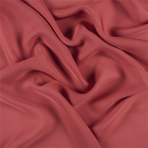 Antique Red Silk Double Georgette